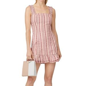 Alexis Pink Striped Mini Dress